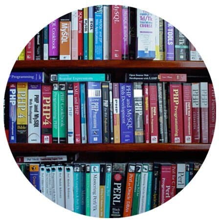 Bookshelf Round Mouse pad Computer Mouse Mat- Stylish, durable office accessory and gift