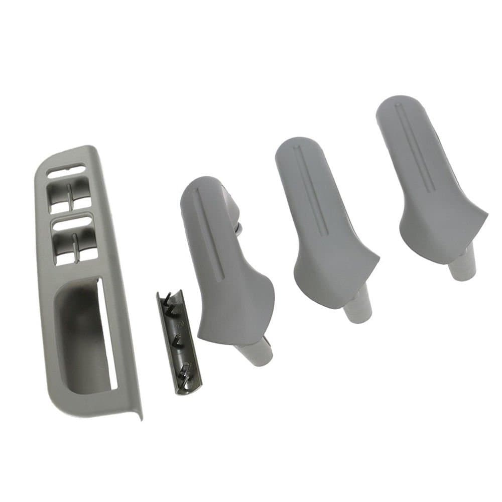 Arotom Gray Set 5pcs Interior Door Grab Handle & Switch Panel Bezel & Trim Cover Fit for VW GOLF JETTA BORA MK4 1998-2005