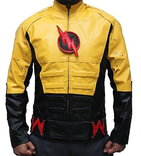 The Reverse Flash Yellow Dr. Harrison Leather Jacket XXL