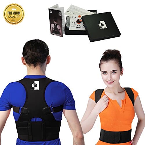 Back & Shoulder Posture Corrector for Women & Men - Adjustable, Comfortable Clavicle Brace – Posture Support Belt