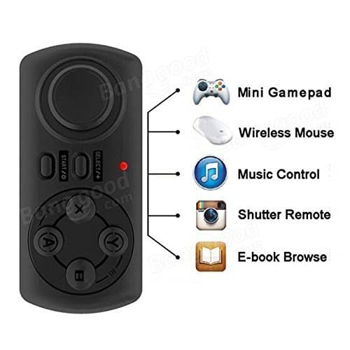 5 in 1 Mini Bluetooth Wireless Gamepad Selfie Remote Controller Game Console for Android iOS PC