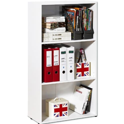 CS Schmal White bookcase bookshelf medium bookcase bookshelves storage shelving unit small wooden shelves