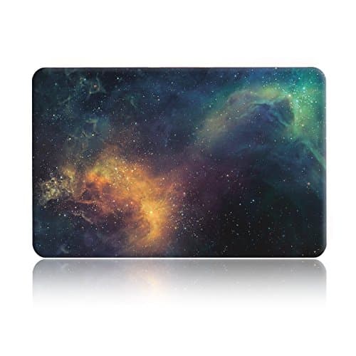HWER 2 in 1 bundle Art Fashion Leatherette Top Surface Rubberized Snap-On Hard Cover Case for Apple MacbookPro 13(Model:A1278)& Keyboard Cover,13.3 Pro,star two