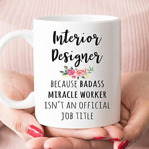 SAYOMEN - Interior Designer Gift, Funny Interior Designer Coffee Mug.