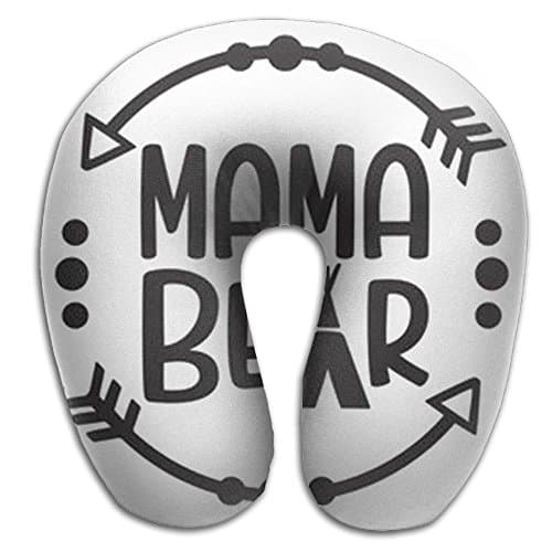 Mama Bear Comfortable Lightweight Soft Neck Pillow For Travel Memory Foam U Shaped Pillow For People U Shaped Pillow 100% Polyester Travel Pillow Flight Pillow