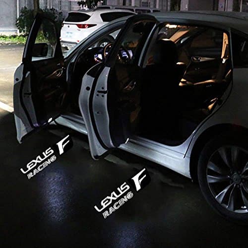 Keychain Central 2PCS LED Car Door Logo Projector Courtesy Shadow Lights Emblem LEXUS Series ES GS300 GS350 GS400 GS430 GS450h GX HS IS ISF LS LX570 RC RCF GSF RX SC (LEXUS RACING)
