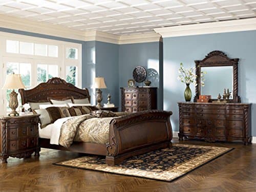 Ashley North Shore Cal. King Sleigh Bedroom Set - 5 pc.