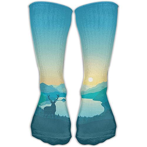 Ankle Support 30CM Low Cut Socks Firewatch Game Print Ankle Compression Socks Foot Sleeve Athletic Quarter Socks