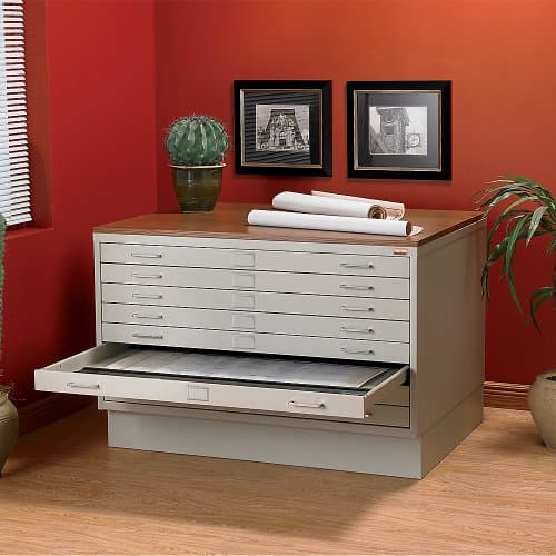 Relius Solutions Steel Flat File - 46-1/4x35-1/2x25" - Light Gray