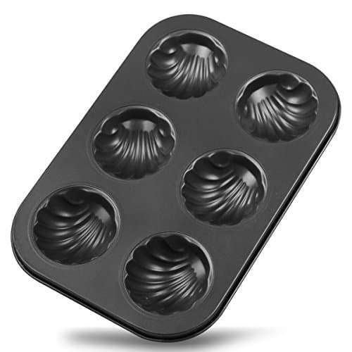 6-Cupcake Pan, Bakeware Cupcake and Muffin Pan, 6 Wells, Nonstick; Quick Release Coating