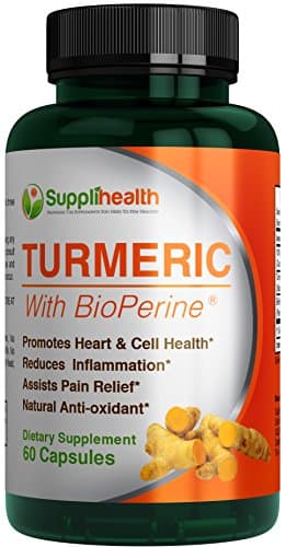 Pure Turmeric Curcumin Powder with Bioperine Extract Complete Joint Support Pain Relief Anti – Inflammatory Supplements Enhance Nutrient Absorbency Boost Immune System 100% All- Natural Veggie Capsule