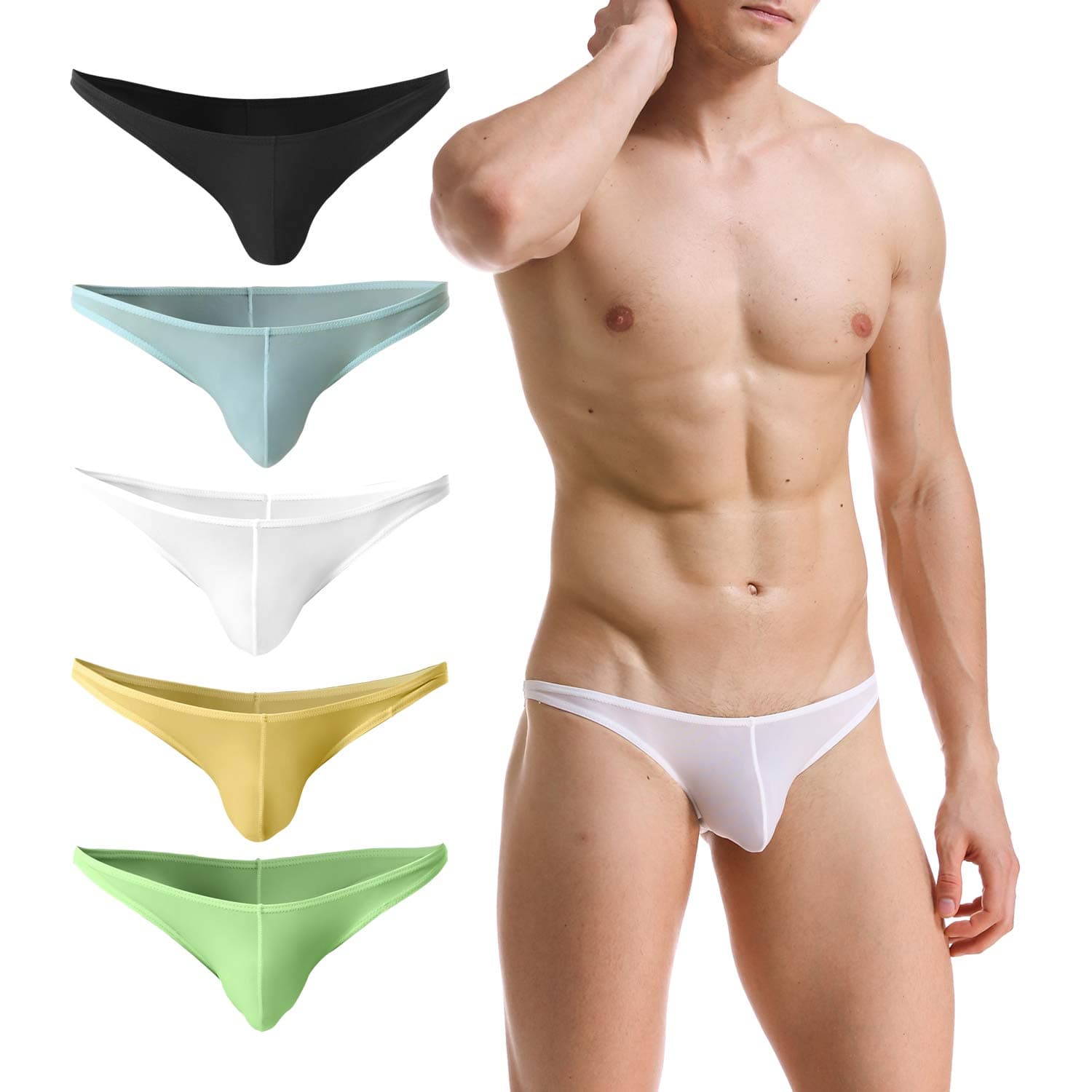 Sozixi Men Sheer Underwear Bikinis