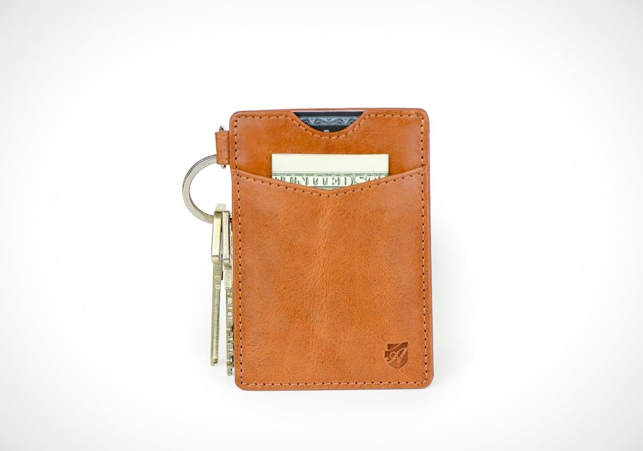 Key Wallet, Minimalist Wallet in Tuscany leather, (RFID Blocking) from Axess Wallets