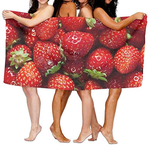 Unisex Bath Towels Strawberrys Large Towel Blanket Maximum Softness And Absorbency For Luxury Hotel & Spa