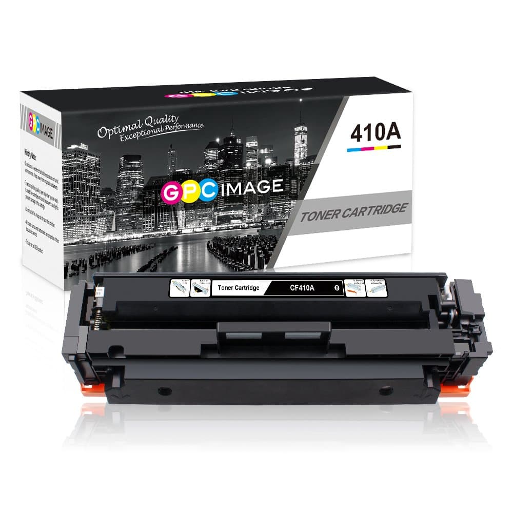 GPC Image Compatible Toner Cartridges Replacement for HP 410A CF410A to use with Laserjet Pro MFP M477fdw M477fdn M477fnw M452dn M452nw M452dw Printer Toner (1 Black)