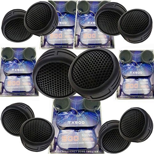 Audiobank 5 Pairs 2000W Total Power Super High Frequency Mini Dome 1 Inch Car Tweeters 5x