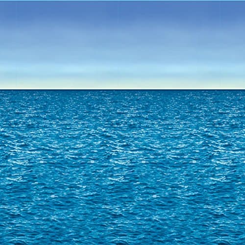 Ocean & Sky Backdrop Party Accessory (1 Count) (1Pkg)
