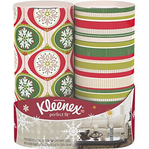 Kleenex Holiday Perfect Fit Tissues, 50 sheet, 2 count