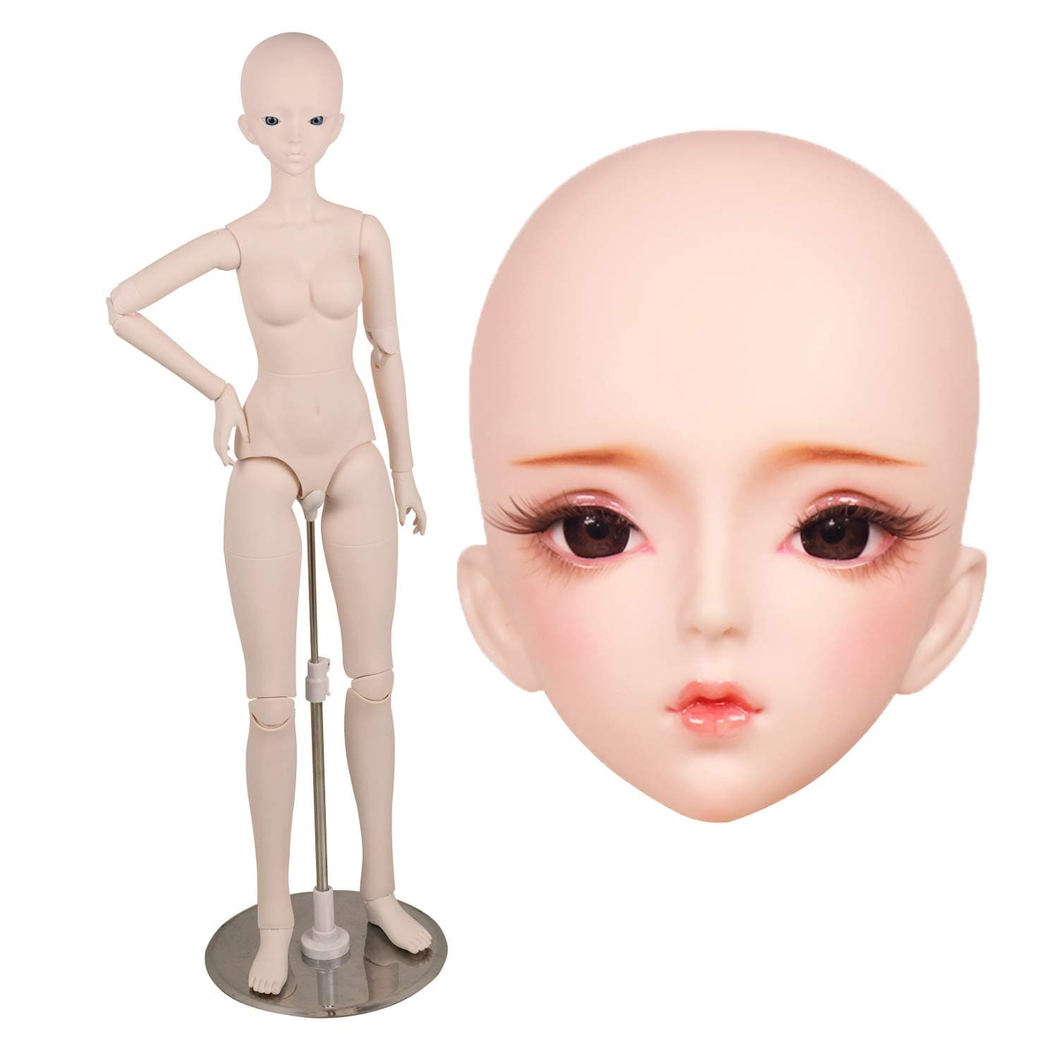 1/3 BJD Doll 18 Jointed Doll 63cm 18.9" 24.8n for Collect DIY Dolls