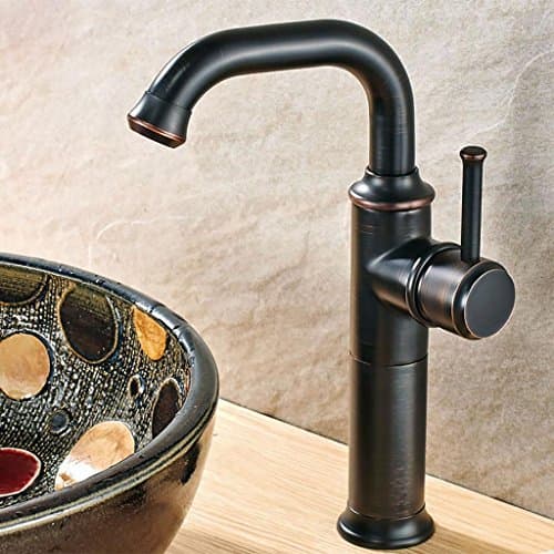 BKPH European Style Retro Faucet Single Handle Single Hole Copper Hot And Cold Counter Top Lavatory Taps