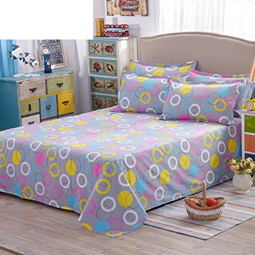 One piece cotton sheet/Single and double beds in autumn and winter/ Twill floral sheets-D 80x110cm(31x43inch)