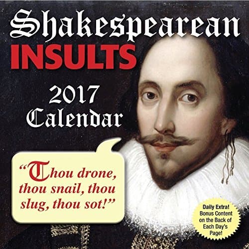 2017 SHAKESPEAREAN INSULTS Daily Desk/ Box Calendar