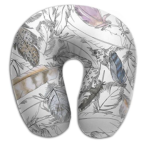 Feather Brace Neck Pillow Spa Memory Foam U-SHAPE For Auto Man