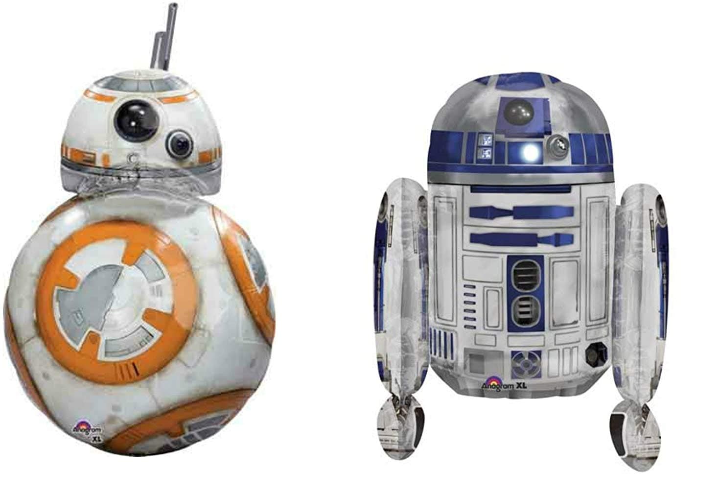 Star Wars BB8 and R2-D2 Balloon, Star Wars The Force Awakens Balloon, Star Wars Party Supplies, Party Decor, balloons