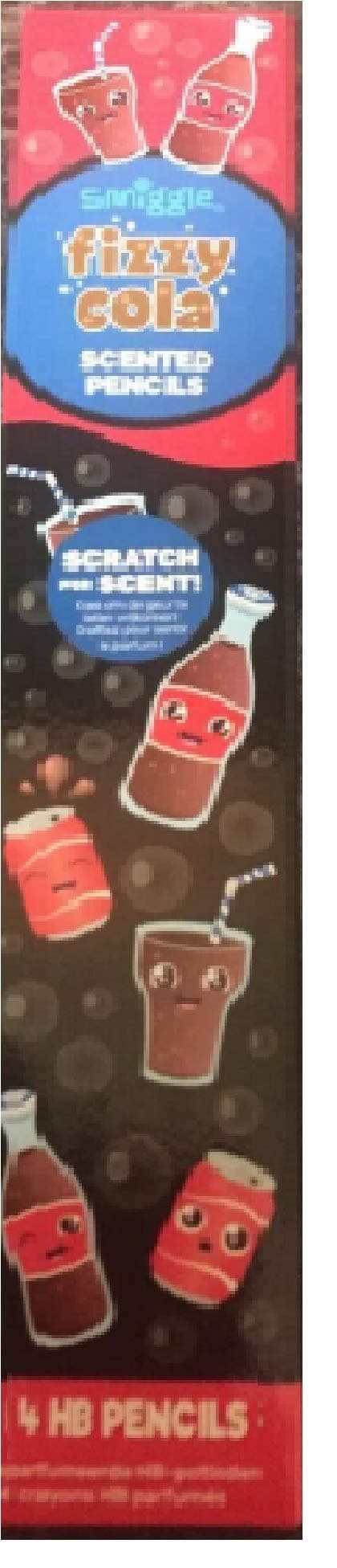 Smiggle supper Scented Eraser Topped HB Pencil Pack X4 from Maxmillion London (Fizzy Cola)