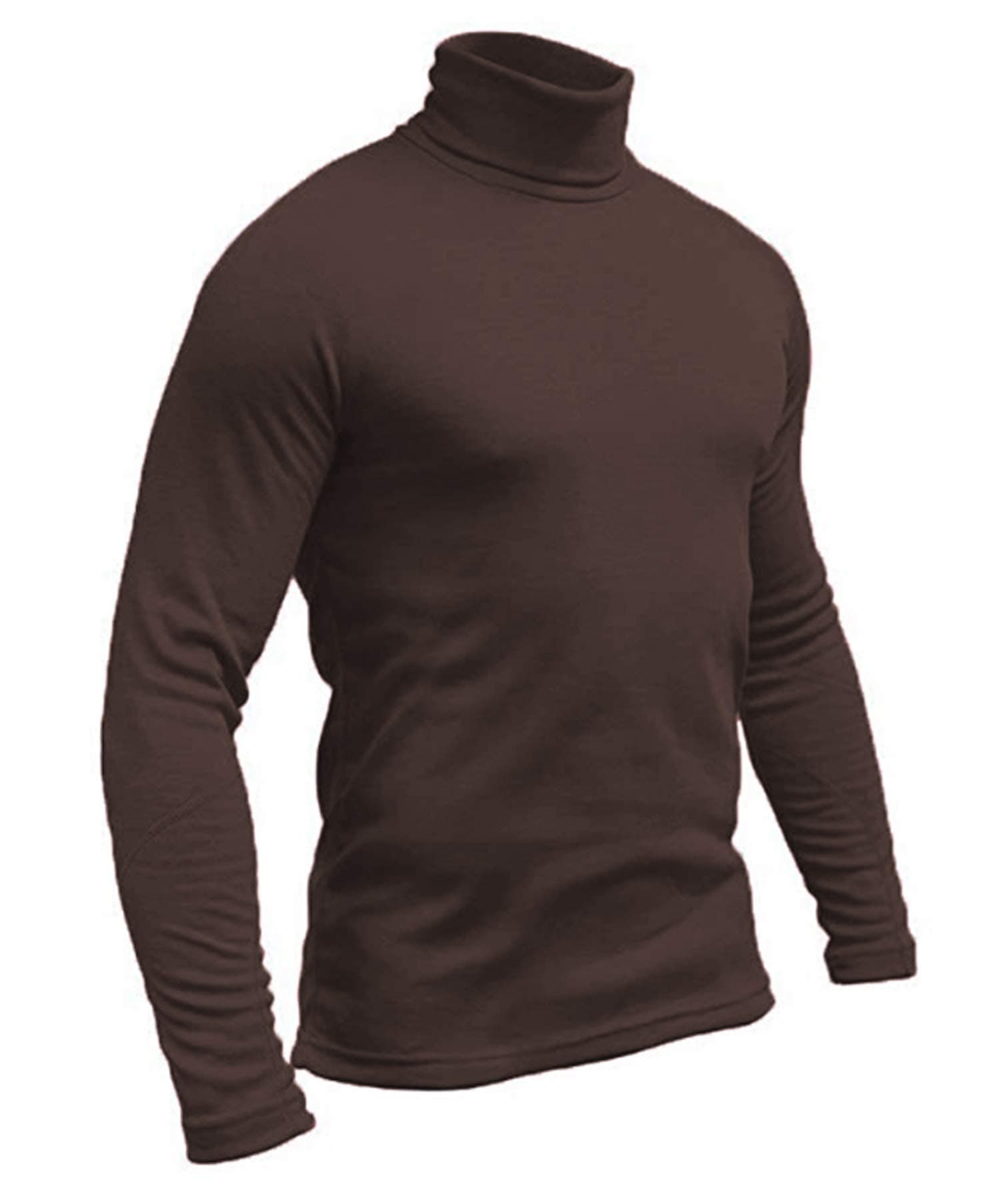 Hann Brooks Mens Soft Cotton Ski Golf Polo Roll Neck Top Black, Brown, Burgundy, Grey, Green, Navy, White S M L XL 2XL 3XL 4XL