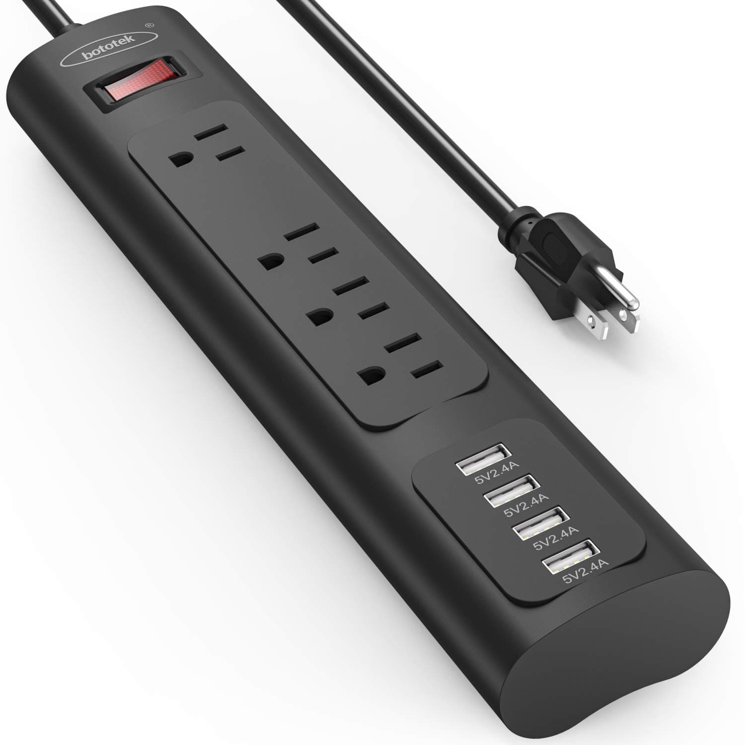 4 outlets 4 usb ports power strip