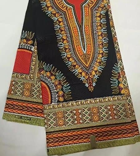 African Ankara Fabric Print 6 Yards (Blue)