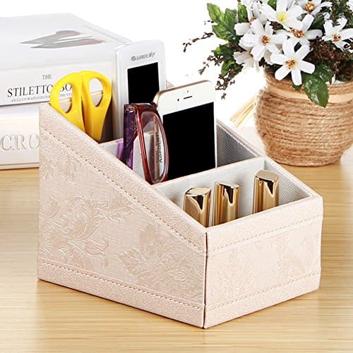Makeup organizers Table tv remote control storage box Cosmetic storage box-C