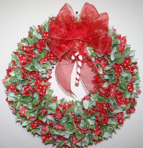 Christmas Holi-daze Fabric Wreath