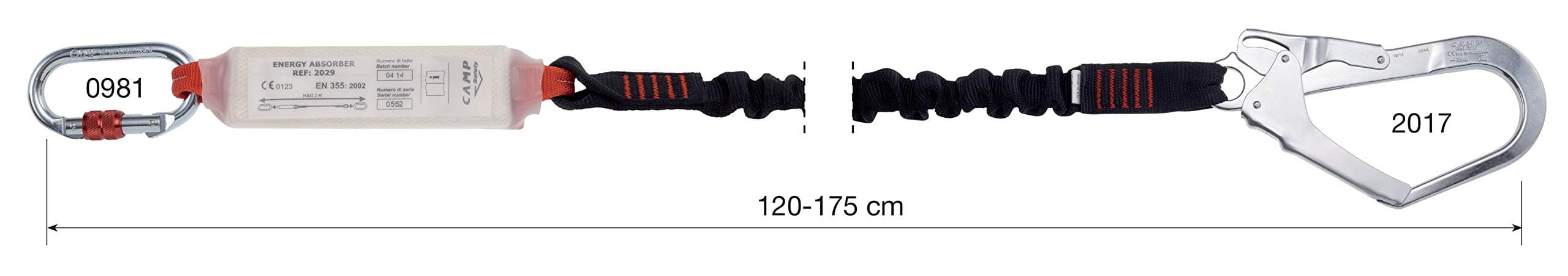 Shock Absorber Rewind Single 120-175 cm + 0981 + 2017