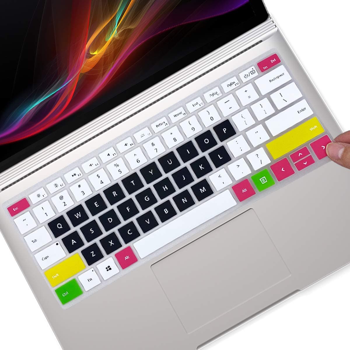 Keyboard Cover Design for 2020 Surface Book 3 13.5" 15" |2019 2018 Surface Book 2 1 13.5" 15" and 2018 Surface Laptop (NOT Fit for Surface Pro Model) -CandyBlack