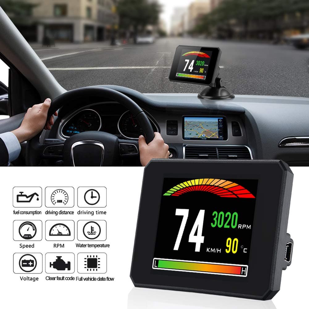 Romsion Diagnostic Tools Car Head Up Display Digital Car Speed Projector On-Board Computer OBD2 ELM327 Speedometer Windshield