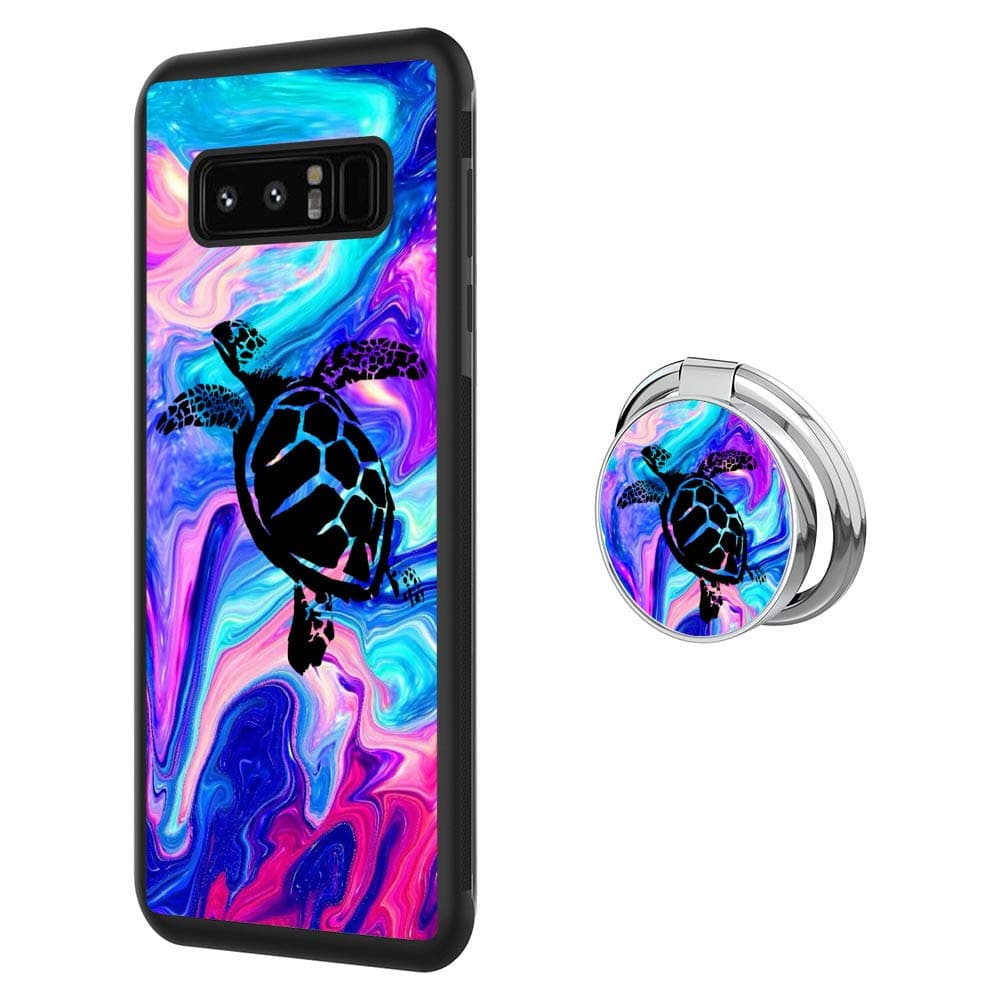Samsung Galaxy Note 8 case Sea Turtle Full Body Case with Holder Ring Cover Protector Heavy Duty Protection case Shockproof case for Samsung Galaxy Note 8