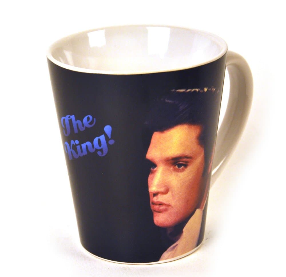 Elvis Presley Black Ceramic Coffee Mug/Tea Cup, Gift Boxed