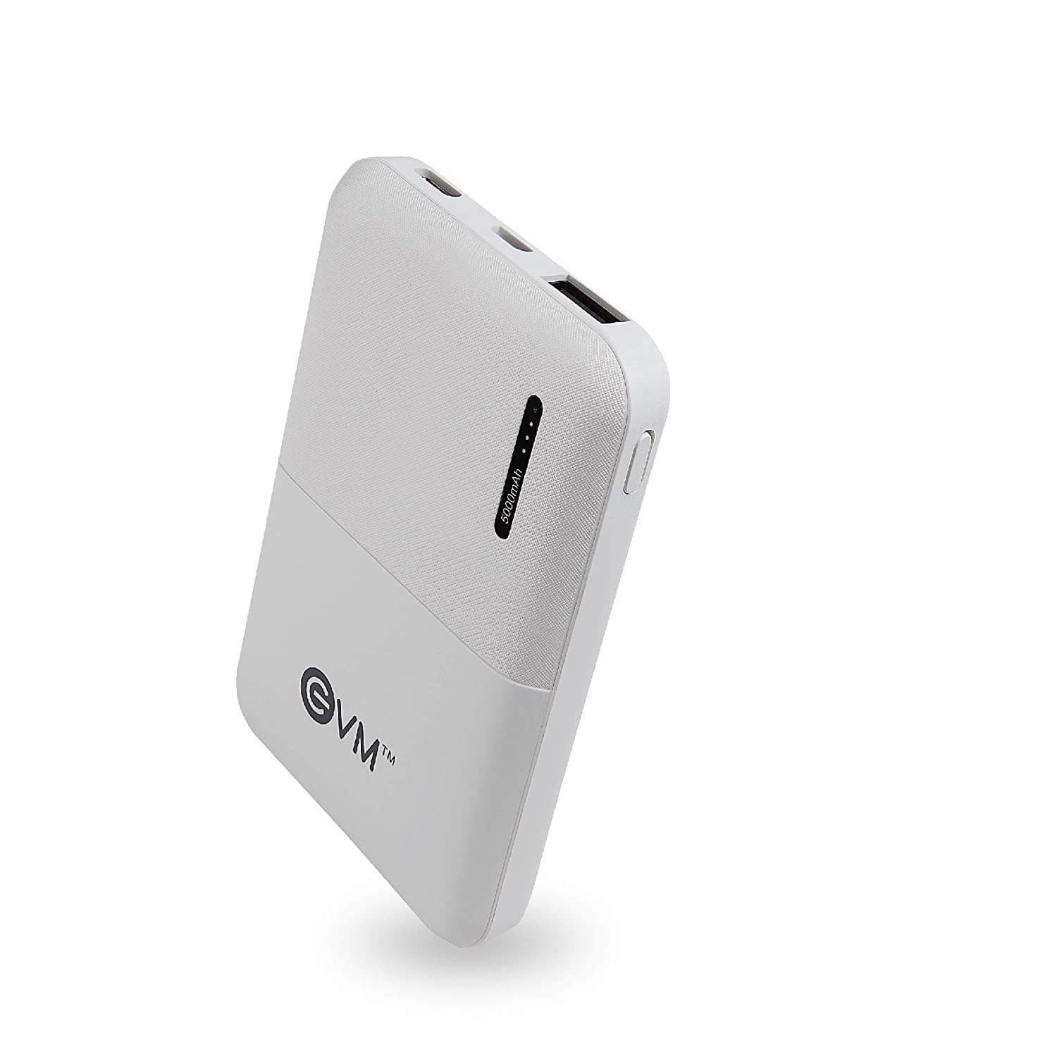 EVM Encore 5000 mAh Lithium Polymer Power Bank with LED Indicator and 2 Years Warranty