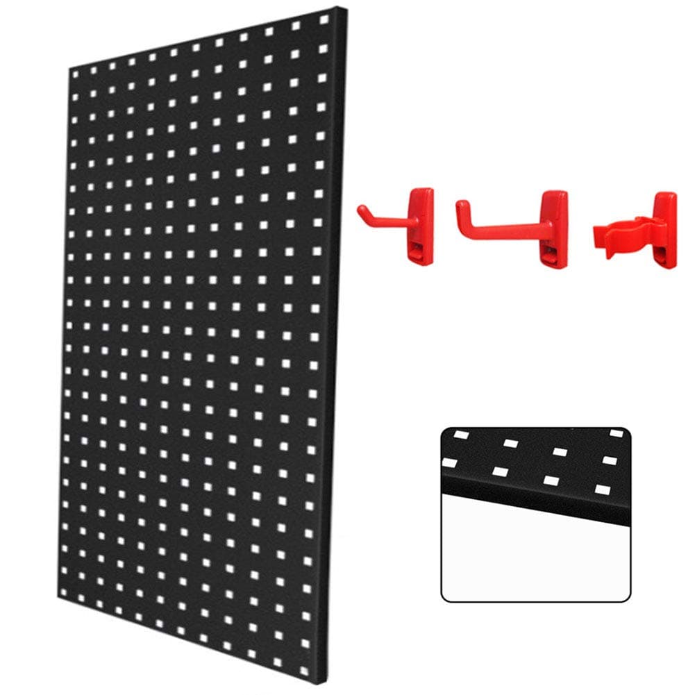 Metal Pegboard Panel Garage,Heavy Duty Storage Tool Board Organizer with Assorted Hook Accessories,Peg Boards for Home Shed Garage Workshop,900450Mm,A