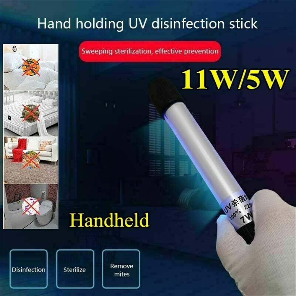 FFOMG Mini UV Sanitizer Wand Handheld Ultra Violet Light Kill Bacteria Germ Sterilizer, Ultraviolet Sterilizer Lamp Kill Bacteria within 20s (11 W)