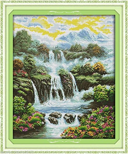 Heaven on earth Embroidery Kit Precise Printed Needlework Cross stitch