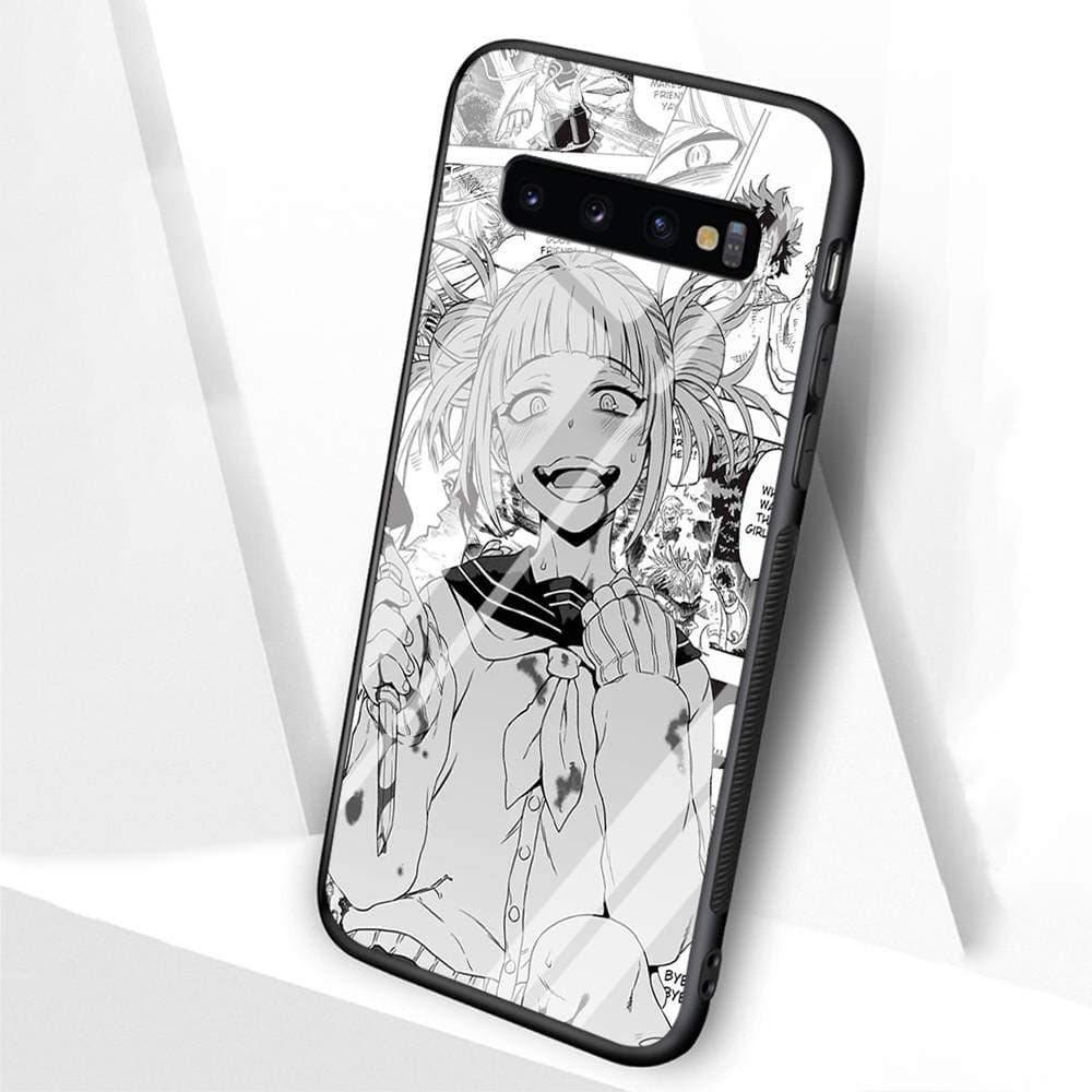 DTLI Designed for Samsung Galaxy S8 Case,Tempered Glass Back Cover and TPU Soft Silicone Rubber Frame Provide 360°Full Edge Protection for Mobile Phones TT-22 Anime My Hero College Yukiko