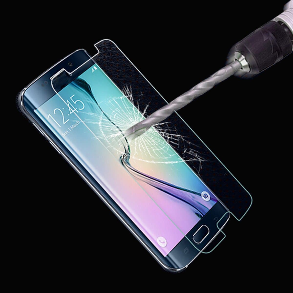 Galaxy S6 Edge Screen Protector, LCD HD Premium Screen Protector Guard Film For Samsung Galaxy S6 Edge (Tempered Glass)