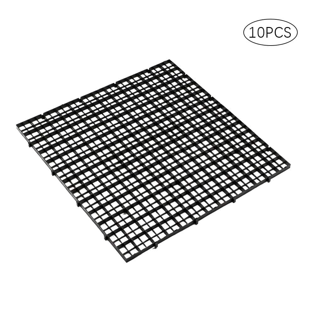 KEBY 10 Pcs Grid Separate Divider Tray Crate Net Aquarium Fish Tank DIY Filter Bottom Isolate(Suction cup clips purchased separately) (B-30 * 30cm)