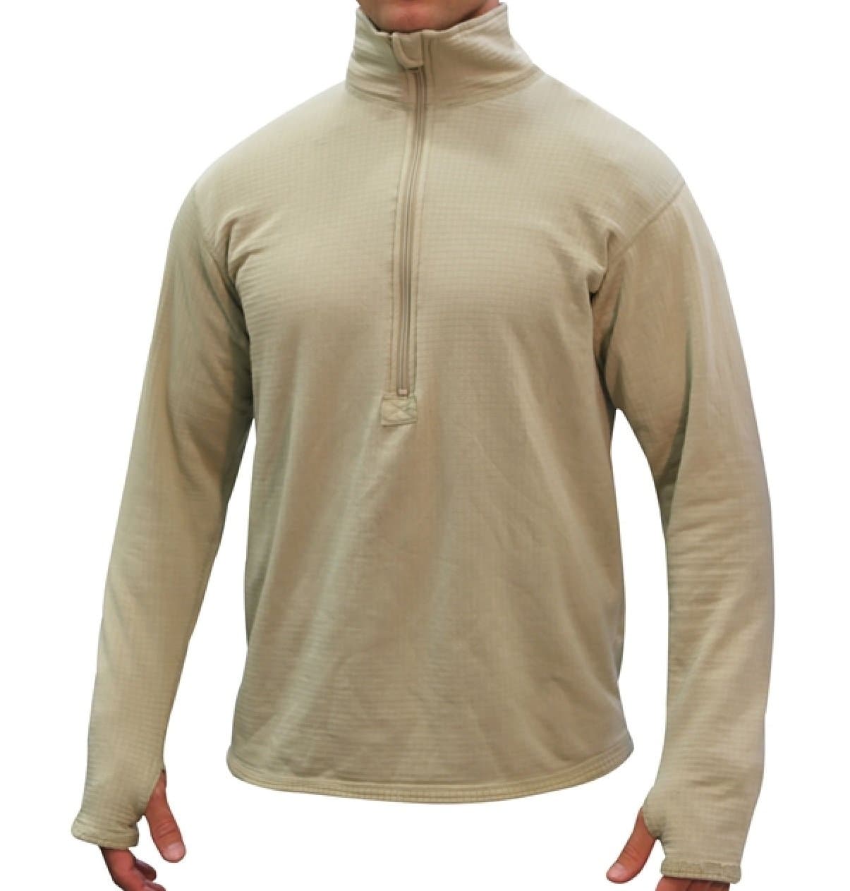 POLARTEC GEN III LEVEL 2 MID WEIGHT GRID FLEECE WAFFLE SHIRT/REGULAR