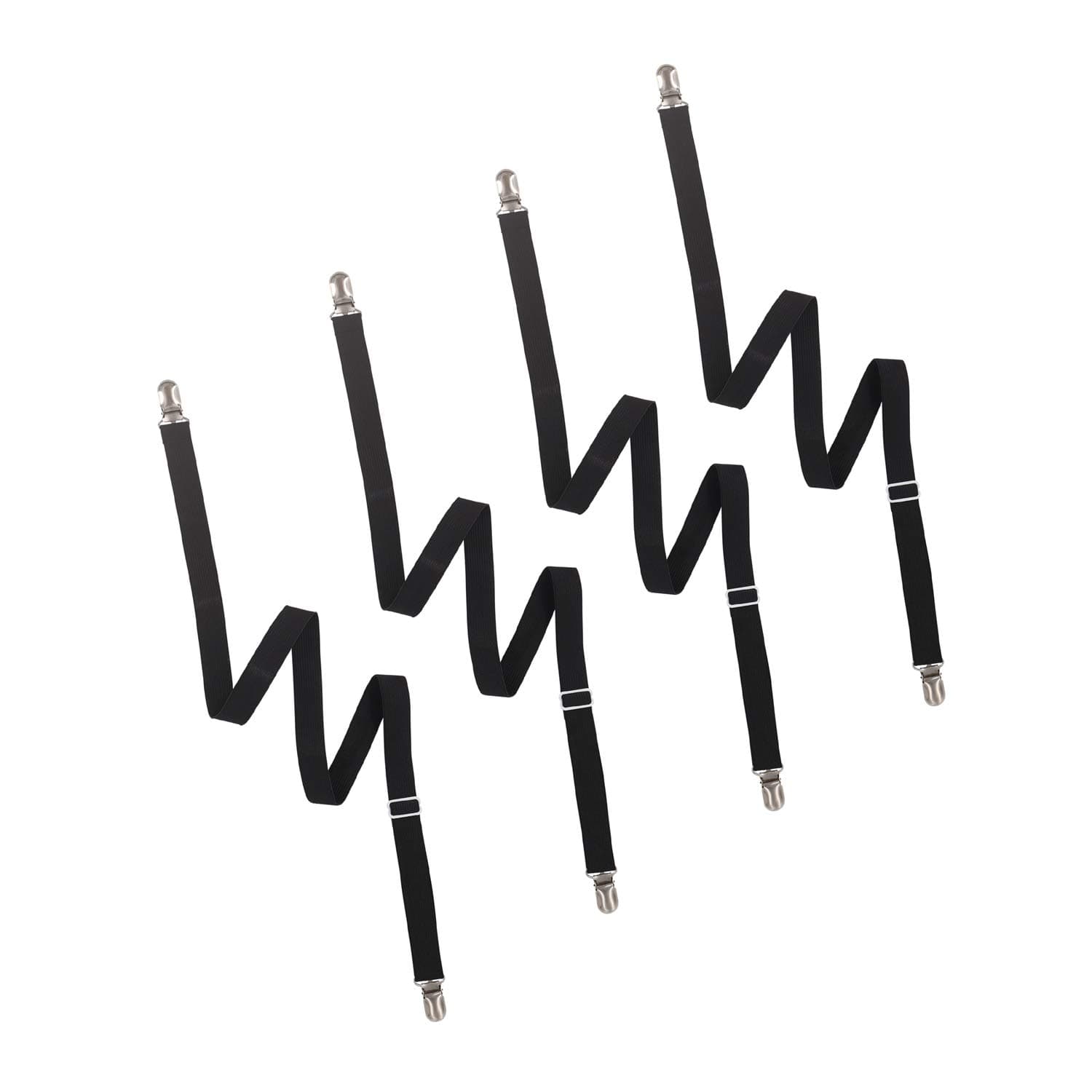 AILZPXX Bed Sheet Clip, Extend 20" to 78" Adjustable 4-Piece Under Sofa,Mattress Covers, Sofa Cushion (4 Pieces-Long)