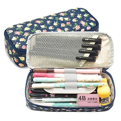 Pencil Case, LOYMR Student Pen Pencil Case Desktop Office Storage Organizer Pen Pencil Holder Organizer Basket Coin Purse Pouch Cosmetic Makeup Bag