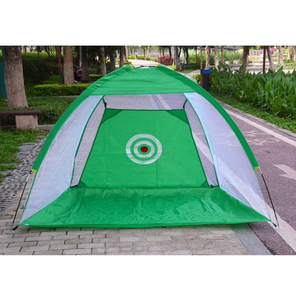 ClookYuan Indoor/Outdoor Golf Training Aids Portable Foldable Golf Hitting Cage Garden Grassland Golf Practice Net - Green 2m